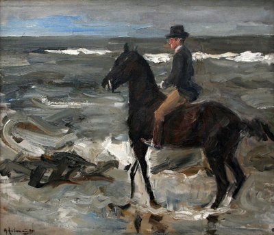 Der Reiter am Strand von Max Liebermann